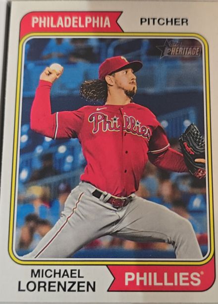 2023 Topps Heritage High Number #693 Michael Lorenzen Philadelphia Phillies — front