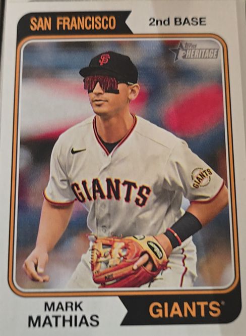 2023 Topps Heritage #528 Mark Mathias — front