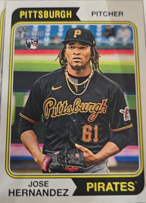 2023 Topps Heritage #695 Jose Hernandez — front