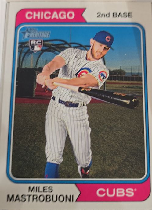 2023 Topps Heritage #550 Miles Mastrobuoni — front