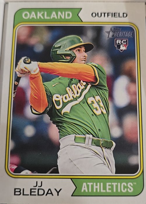 2023 Topps Heritage High Number #647 JJ Bleday — front