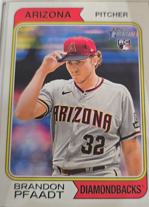 2023 Topps Heritage #637 Brandon Pfaadt — front