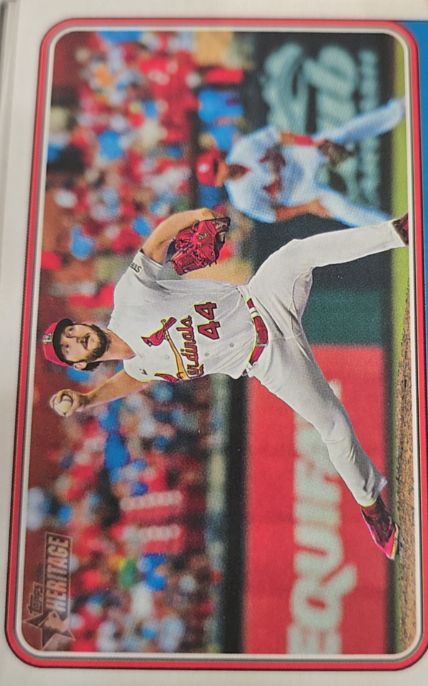 2022 Topps Heritage #44 St. Louis Cardinals Pitcher — front
