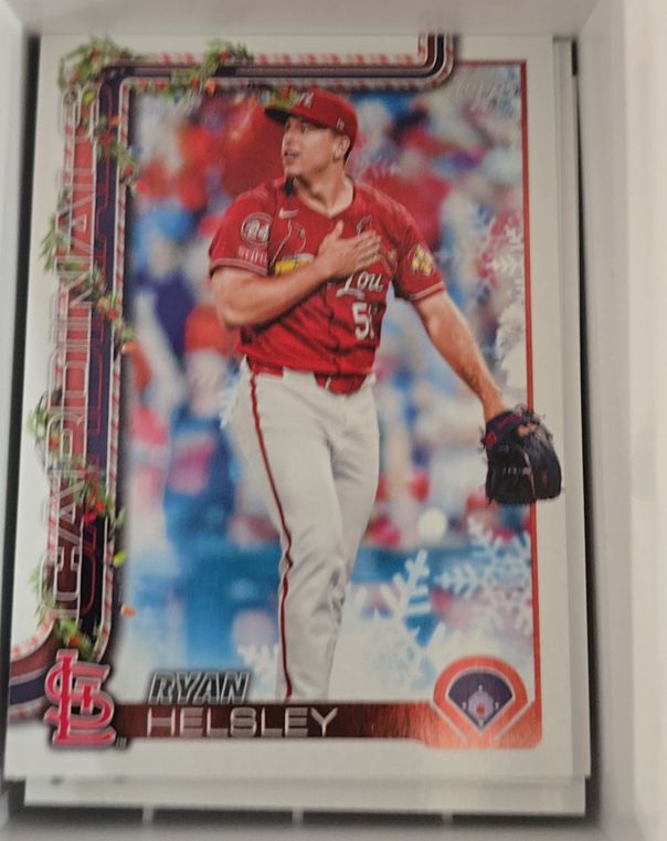 2025 Topps Holiday #H178 Ryan Helsley — front