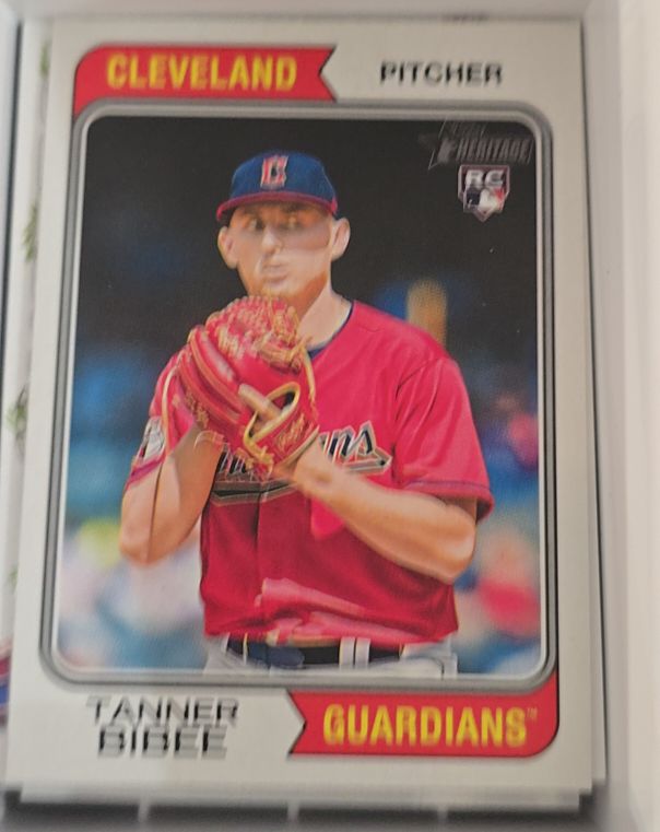 2023 Topps Heritage High Number #686 Tanner Bibee — front