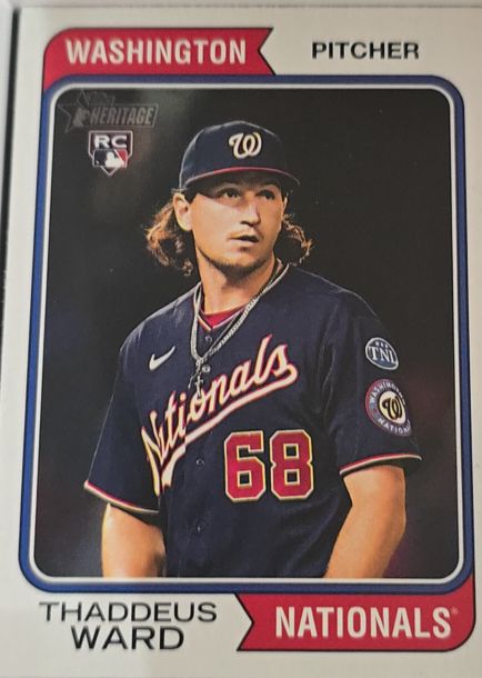 2023 Topps Heritage #576 Thaddeus Ward — front