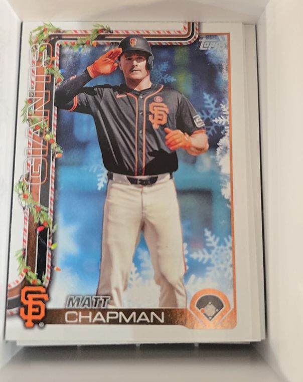 2025 Topps Holiday #H177 Matt Chapman — front