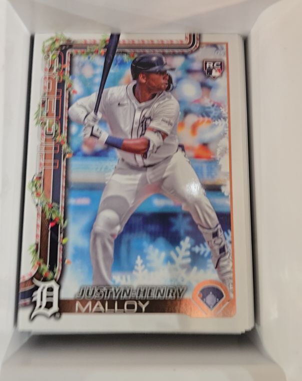 2025 Topps Holiday #H31 Justyn-Henry Malloy — front