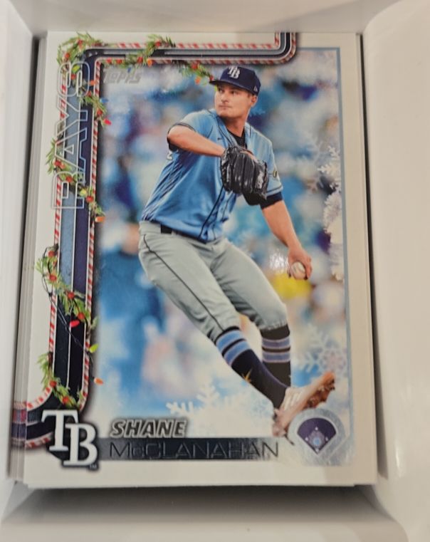 2025 Topps Holiday #H28 Shane McClanahan — front