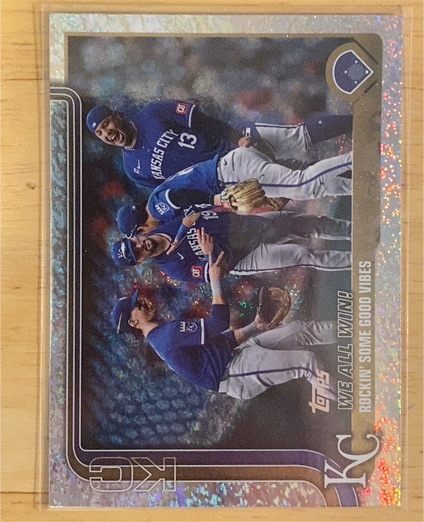 2025 Topps #436 We All Win! Rockin’ Some Good Vibes Kansas City Royals — front