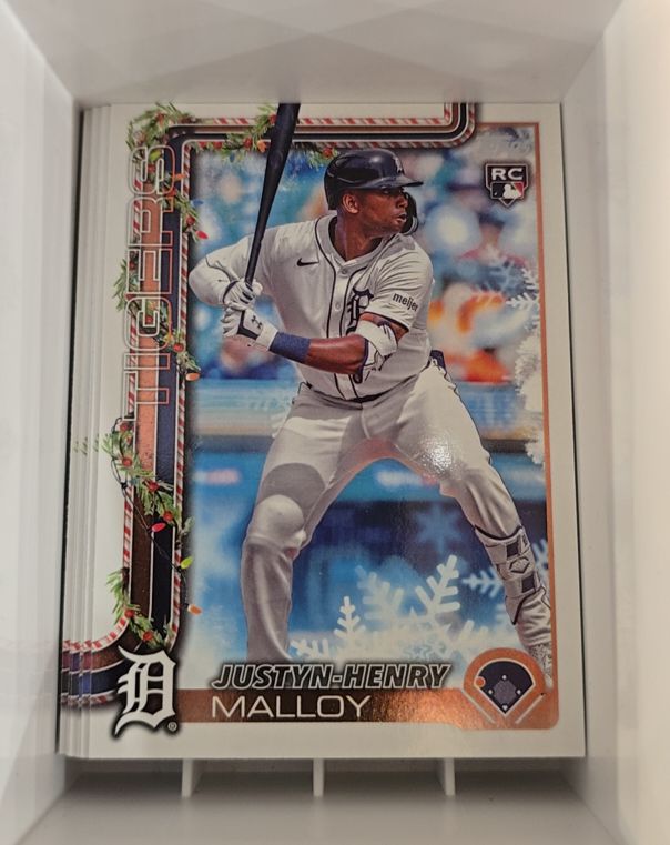 2025 Topps Holiday #H31 Justyn-Henry Malloy — front