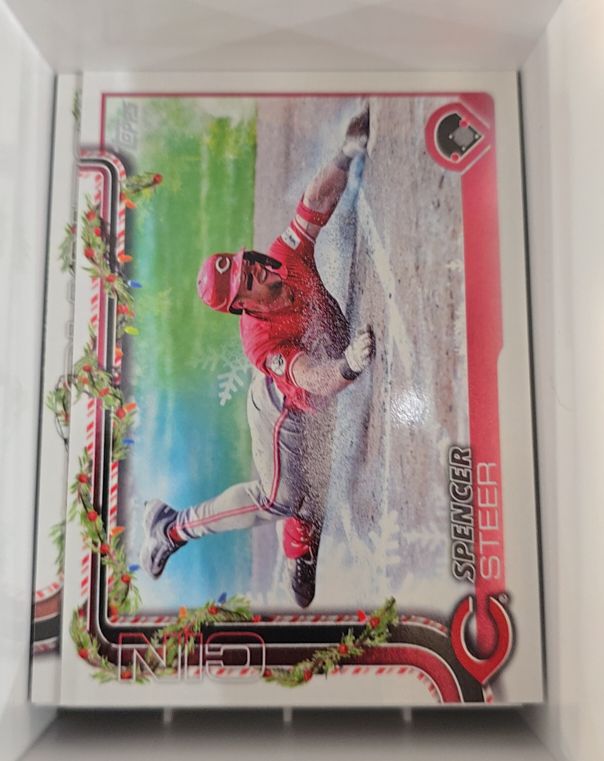 2025 Topps Holiday #H192 Spencer Steer — front