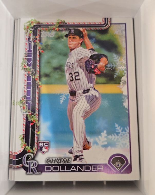 2025 Topps Holiday #H130 Chase Dollander — front