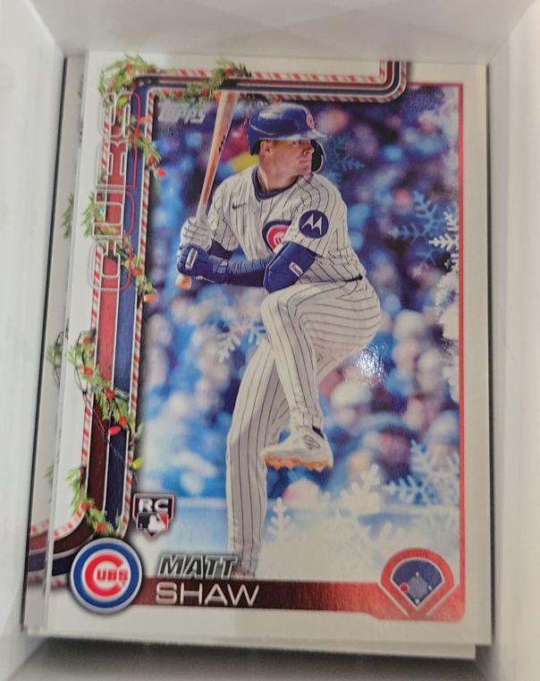 2025 Topps Holiday #H173 Matt Shaw — front