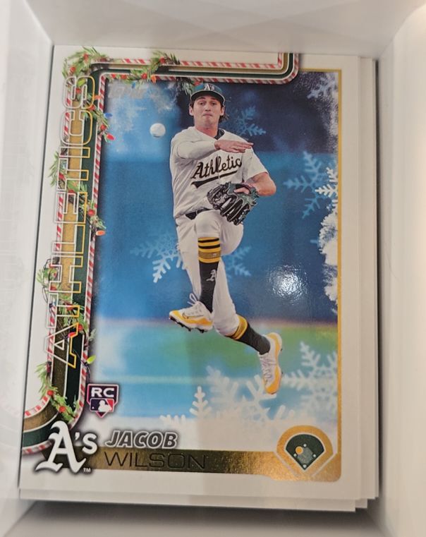 2025 Topps Holiday #H4 Jacob Wilson — front