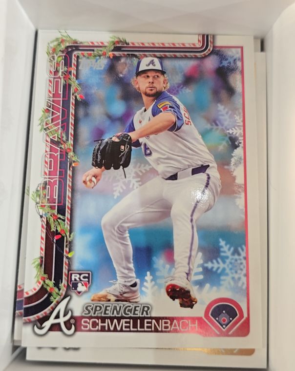 2025 Topps Holiday #H199 Spencer Schwellenbach — front
