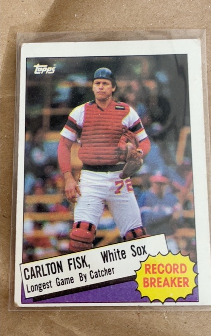 1985 Topps #1 Carlton Fisk — front