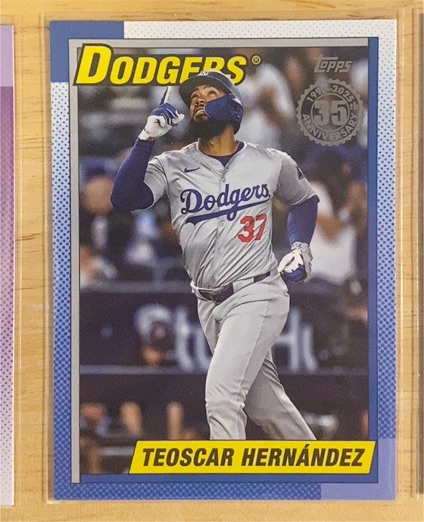 2025 Topps Series 2 1990 Topps Baseball #90B2-49 Teoscar Hernández — front
