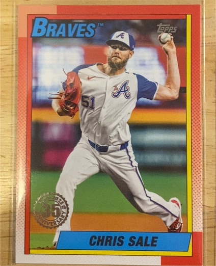 2025 Topps Series 2 1990 Topps Baseball 35th Anniversary #90B2-4 Chris Sale — front