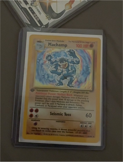 1999 Pokémon Base Set #8 Machamp — front