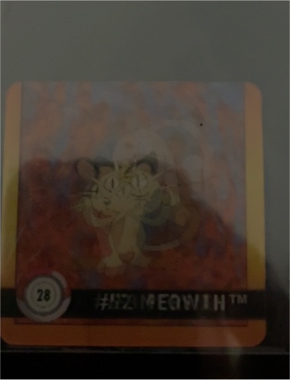 1999 Artbox Pokemon Action Flipz Premier Edition #28 Meowth — front
