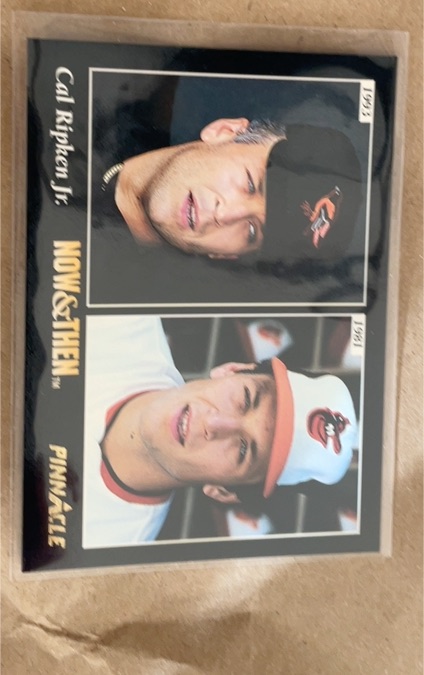 1993 Pinnacle Now & Then #471 Cal Ripken Jr. — front