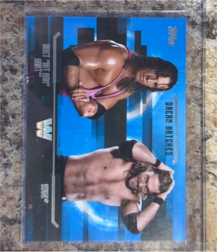 2017 Topps WWE Undisputed Dream Matches #D-7 Bret Hart & Edge — front