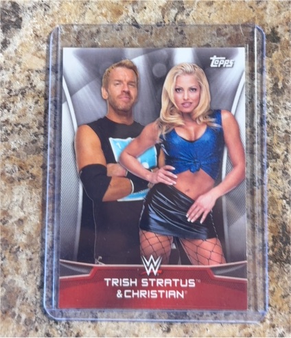 2016 Topps WWE Divas Revolution #5 Trish Stratus & Christian — front