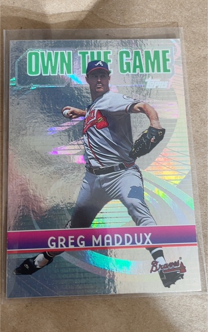 2001 Topps Own the Game #OG23 Greg Maddux — front