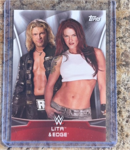 2016 Topps WWE Divas Revolution #3 Lita & Edge — front