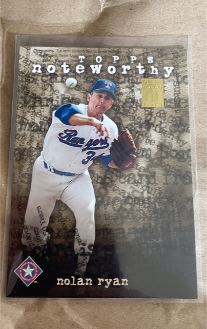 2001 Topps Noteworthy #TN32 Nolan Ryan — front