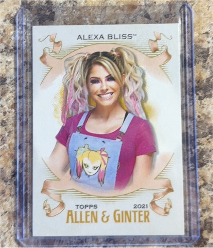 2021 Topps Heritage WWE Allen & Ginter #AG-2 Alexa Bliss — front