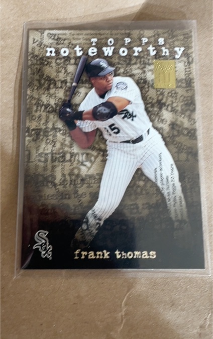 2001 Topps Noteworthy #TN10 Frank Thomas — front
