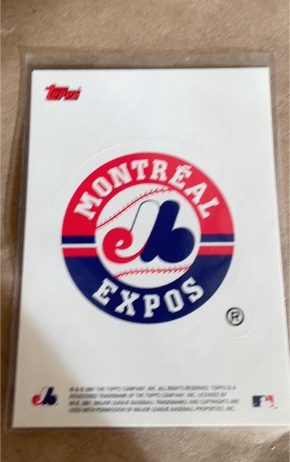 2002 Topps #NNO Montreal Expos Team Logo Stickers — front