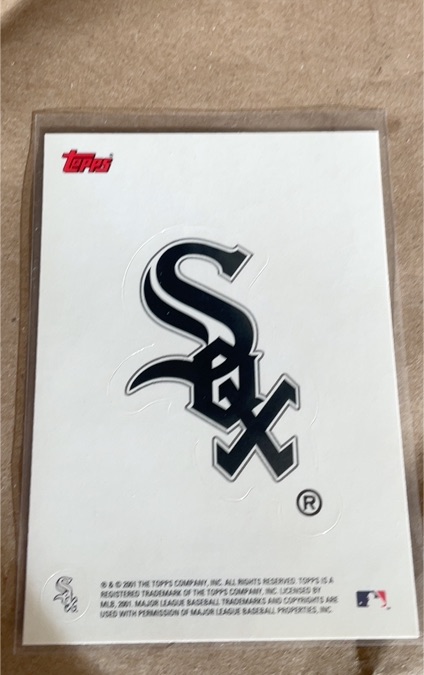 2001 Topps Opening Day Stickers #CHWS Chicago White Sox — front