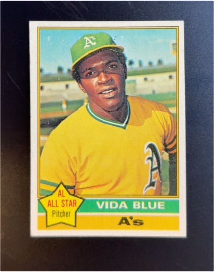 1976 Topps #140 Vida Blue — front