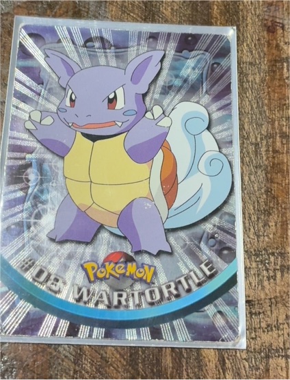 1999 Topps Pokemon #08 Wartortle TV Animation Edition — front