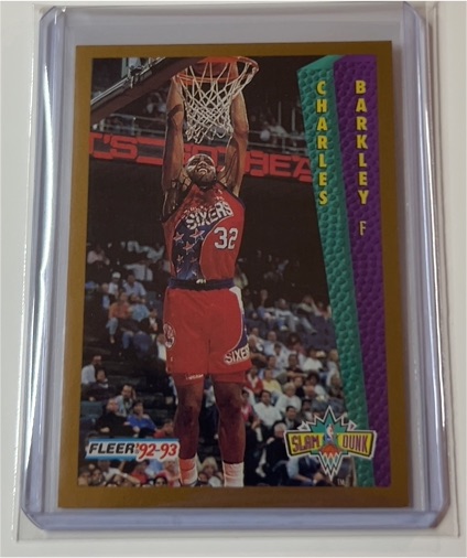 1992-93 Fleer #265 Charles Barkley Slam Dunk — front