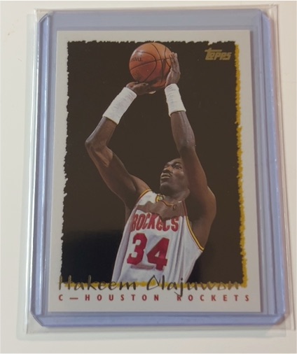 1994-95 Topps #295 Hakeem Olajuwon — front