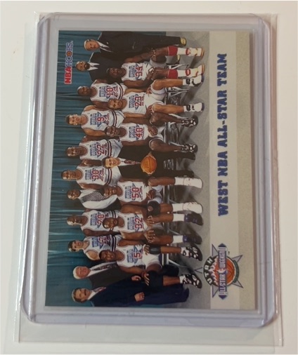 1993 SkyBox NBA Hoops #282 West NBA All-Star Team — front