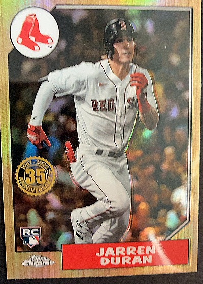 2022 Topps Chrome #87BC-19 Jarren Duran — front