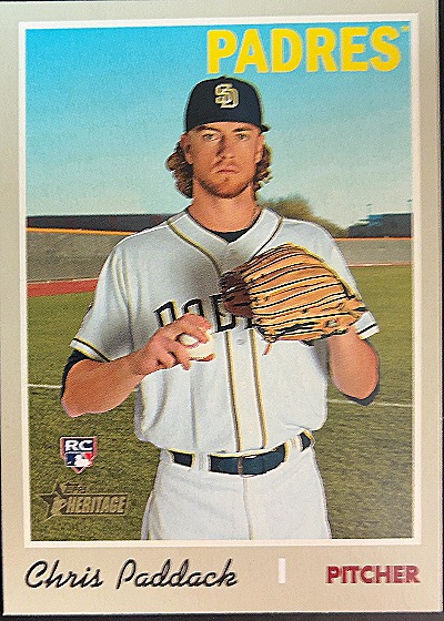 2019 Topps Heritage #703 Chris Paddack — front