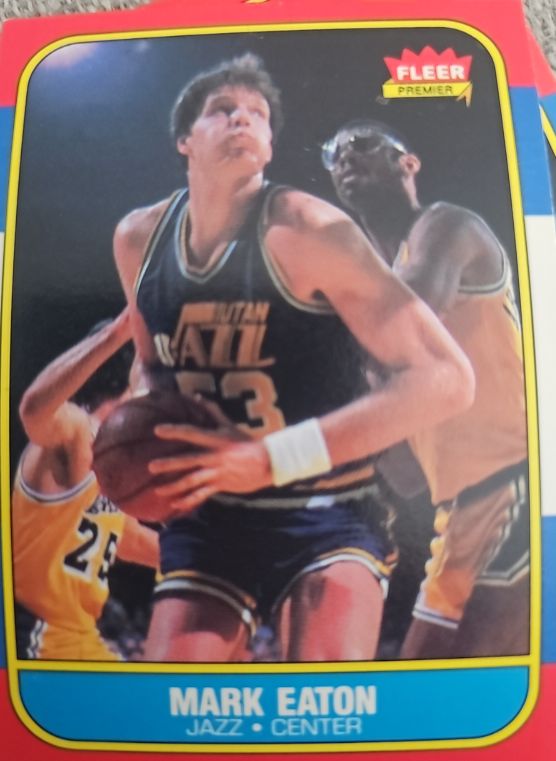 1986-87 Fleer #28 Mark Eaton — front