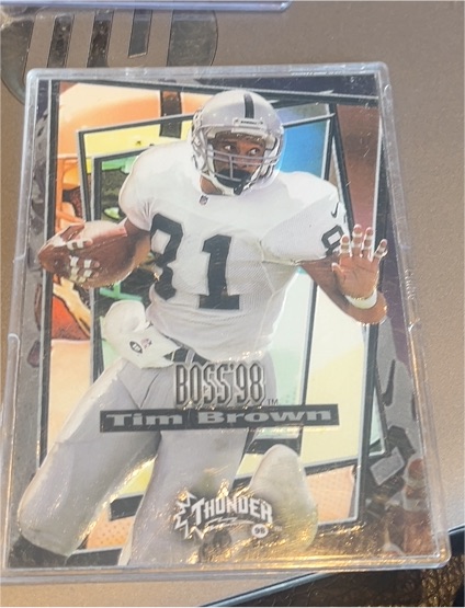 1998 SkyBox Thunder #3B Tim Brown — front