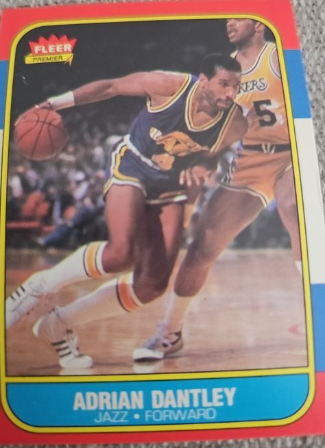 1986-87 Fleer #21 Adrian Dantley — front
