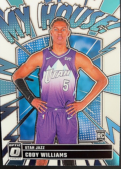 2024-25 Donruss Optic #4 Cody Williams My House — front