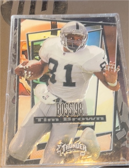 1998 SkyBox Thunder Boss #3B Tim Brown — front