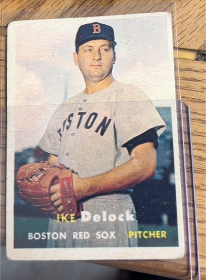 1957 Topps #63 Ike Delock — front