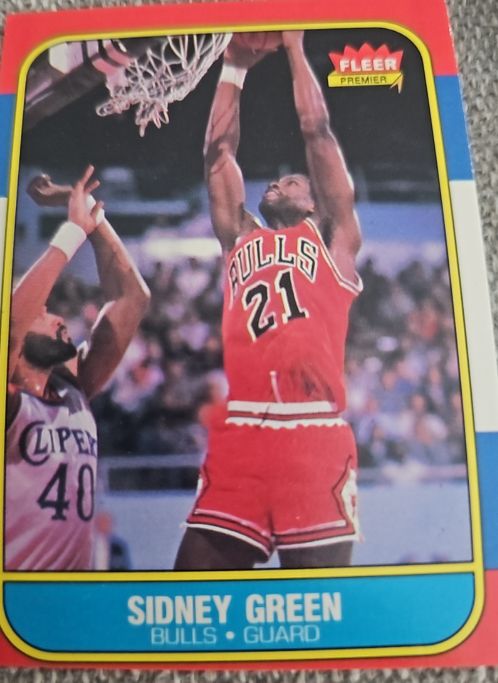 1986-87 Fleer #40 Sidney Green — front