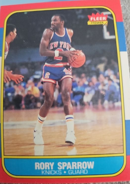 1986-87 Fleer #105 Rory Sparrow — front